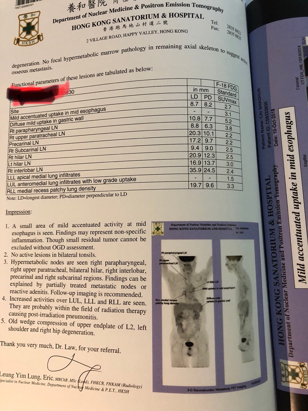 患者授权,我陪蔡先生在Mayo clinic看病