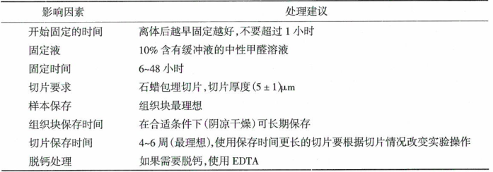 FISH检测的影响因素及处理建议